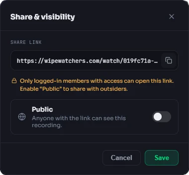 Share with a link